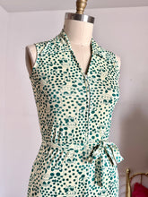Load image into Gallery viewer, vintage 1970s cow print dress {s-m}