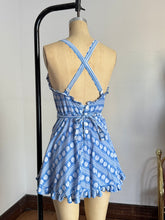 Load image into Gallery viewer, vintage 1940s novelty cotton clamshell swimsuit {s}