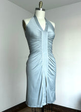 Load image into Gallery viewer, vintage 1970s jersey knit halter dress {xs-m}