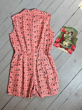Load image into Gallery viewer, vintage 1950s pink cotton romper {M/L}