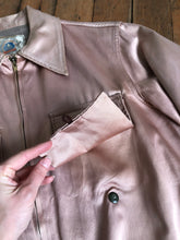 Load image into Gallery viewer, vintage 1950s pocket flap novelty satin jacket