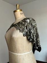 Load image into Gallery viewer, vintage 1930s French sequin cape