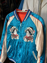 Load image into Gallery viewer, vintage 90s reproduction Geisha Sukijan souvenir jacket - reversible