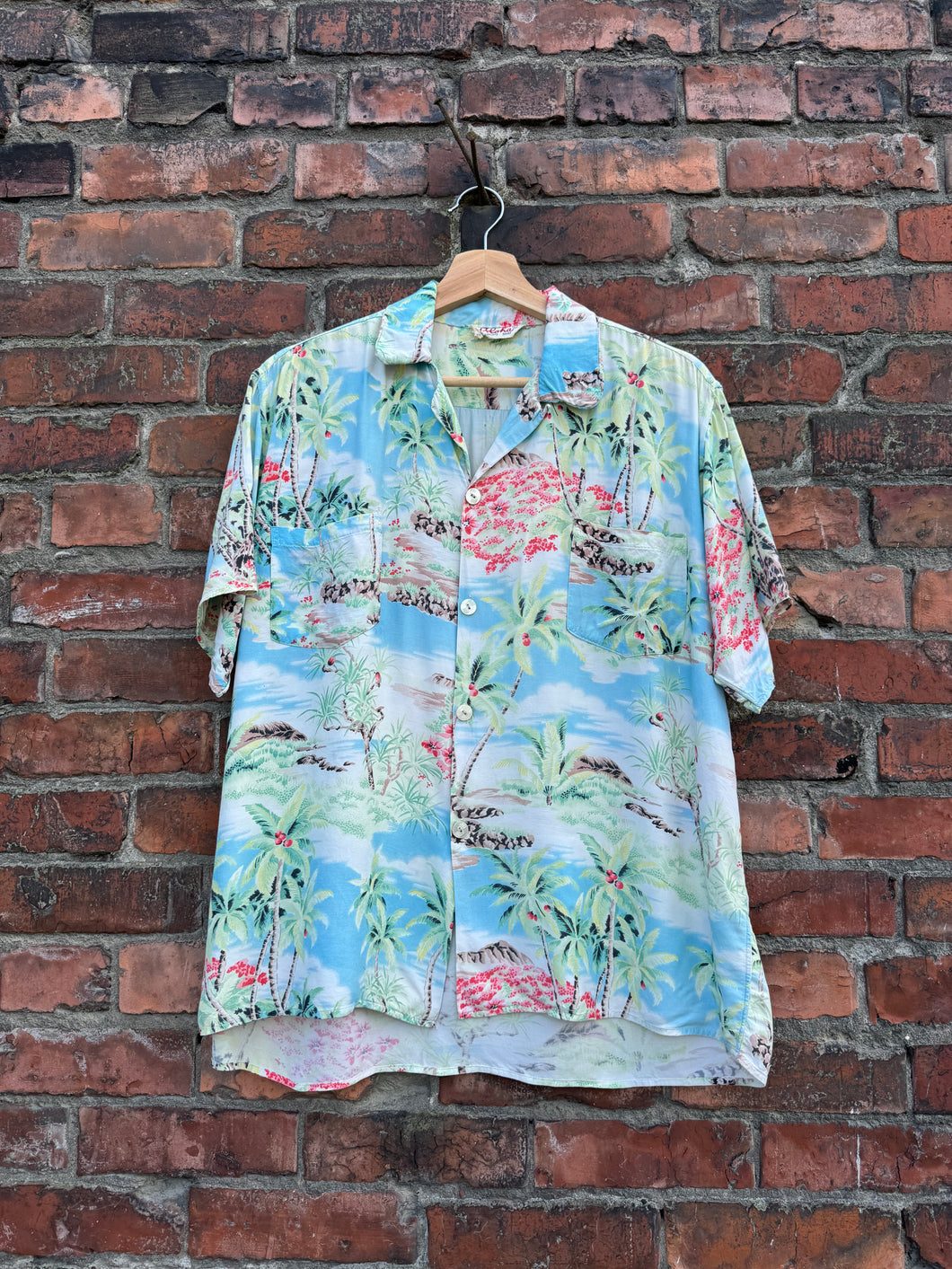 vintage 1950s Hawaiian shirt AS-IS