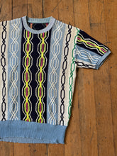 Load image into Gallery viewer, vintage 1940s 50s cable knit t-shirt