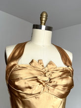 Load image into Gallery viewer, vintage 1950s gold gown {m}