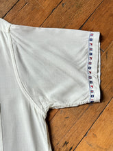 Load image into Gallery viewer, vintage 1950s rayon flag shirt - loop collar
