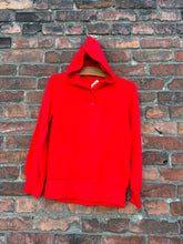 Load image into Gallery viewer, vintage 1960s faux mohair red sweatshirt sweater {s}