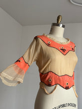 Load image into Gallery viewer, AS-IS vintage 1910s 20s silk sheer blouse {s/m}