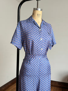 vintage 1940s 2 pc pyjama set {xs}