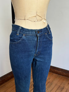 vintage 1970s Big E Levis  746 denim jeans flares bell bottoms 30W