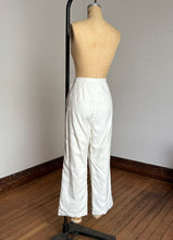 Load image into Gallery viewer, vintage 1960s white high waisted pants {31”W}