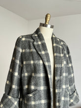 Load image into Gallery viewer, vintage 1950s grey cropped swing coat {up to XL}