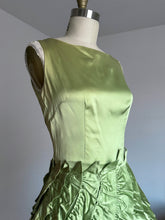 Load image into Gallery viewer, vintage 1950s green party dress {xs}