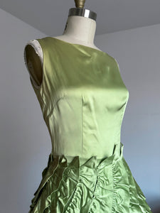 vintage 1950s green party dress {xs}