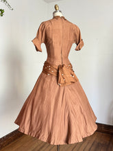 Load image into Gallery viewer, vintage 1950s drop waist party dress {s}