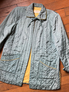 vintage 1950 Textron quilted bed jacket {L}