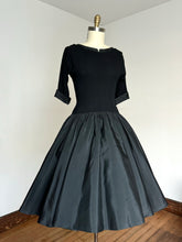 Load image into Gallery viewer, vintage 1950s black party dress {m}