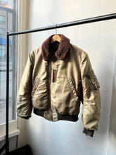 Load image into Gallery viewer, vintage 1950s nylon B-15 flight jacket bomber