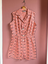 Load image into Gallery viewer, vintage 1950s pink cotton romper {M/L}