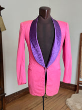 Load image into Gallery viewer, vintage 1950s PINK tuxedo jacket