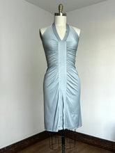 Load image into Gallery viewer, vintage 1970s jersey knit halter dress {xs-m}