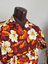 Load image into Gallery viewer, vintage 1950s Alfred Shaheen sarong dress &amp; men’s shirt set