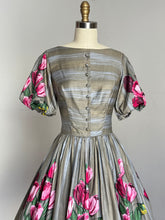 Load image into Gallery viewer, vintage 1960s John Wolf textiles floral cotton dress {s}