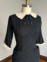 Load image into Gallery viewer, vintage 1950s flecked wool dress {s}