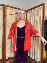 Load image into Gallery viewer, vintage 1930s velvet jacket {xs/s} 30s velvet opera coat