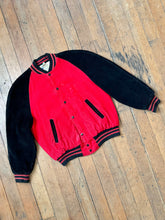 Load image into Gallery viewer, vintage 1950s color block corduroy varsity jacket