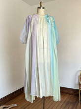 Load image into Gallery viewer, vintage 1960s colorful peignoir lingerie set {L}