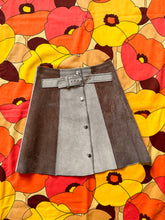 Load image into Gallery viewer, vintage 1960s suede mini skirt {xxs}