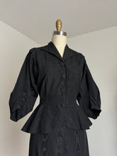 Load image into Gallery viewer, vintage 1940s black suit {s}