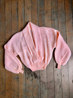 vintage 1950s pink cardigan sweater {xs-m}