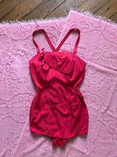 Load image into Gallery viewer, vintage 1950s pink swimsuit {s}