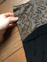 Load image into Gallery viewer, vintage 1940s black party dress {s/m}