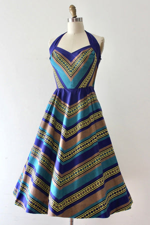 vintage 1950s halter dress