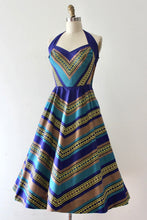 Load image into Gallery viewer, vintage 1950s halter dress