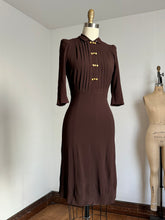 Load image into Gallery viewer, vintage 1930s L&#39;Aiglon rayon crepe dress {xs}