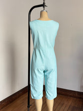 Load image into Gallery viewer, vintage 1950s striped cotton jumpsuit {s/m}
