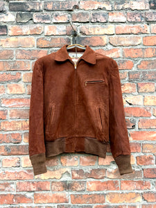 vintage 1940s suede jacket