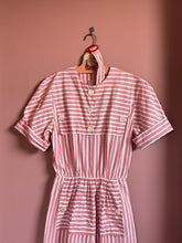 Load image into Gallery viewer, vintage 1940s 50s cotton striped dress {xxs}