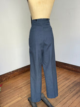 Load image into Gallery viewer, RARE vintage 1950s extra high waisted wool casual Hollywood trousers 34&quot;/35&quot;W