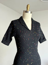 Load image into Gallery viewer, vintage 1950s flecked knit sweater dress {s-L}