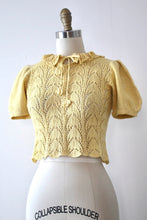 Load image into Gallery viewer, vintage 1930s crochet top