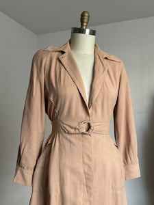 vintage 1940s beige coat {s/m}