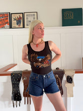 Load image into Gallery viewer, vintage 1980s Levis red line selvedge cut off shorts 27"W