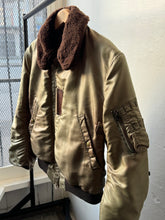 Load image into Gallery viewer, vintage 1950s nylon B-15 flight jacket bomber