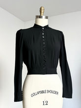 Load image into Gallery viewer, vintage 1930s black top {m}